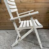 Folding garden armchair, 50s