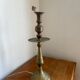 Lampe de table orientale – Laiton gravé & abat-jour parchemin