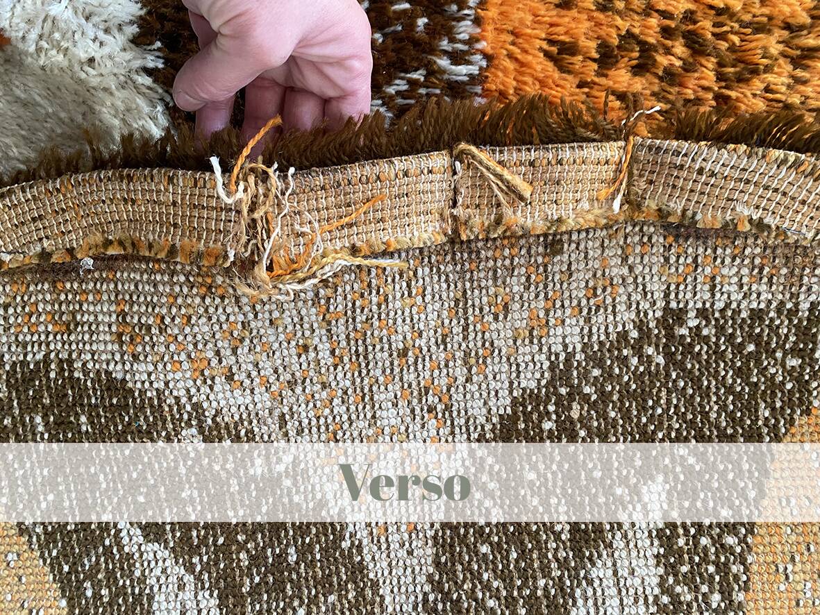 Vintage round rug 200 cm