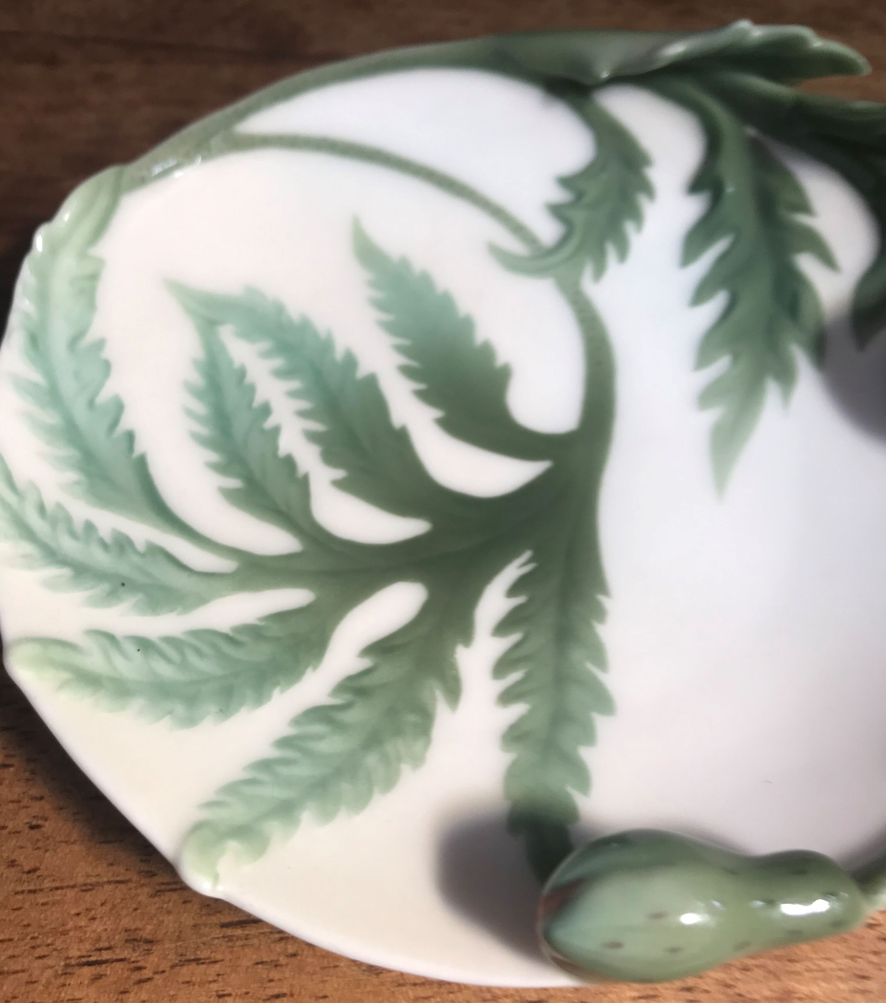 Coffee cup with its under cup, Franz porcelain