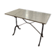 White marble bistro table