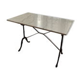 White marble bistro table