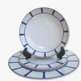 18 basque porcelain plates