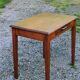 Oak writing table with spindle legs, early 20th century