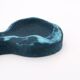 Accolay blue ceramic free-form ashtray, 1960s