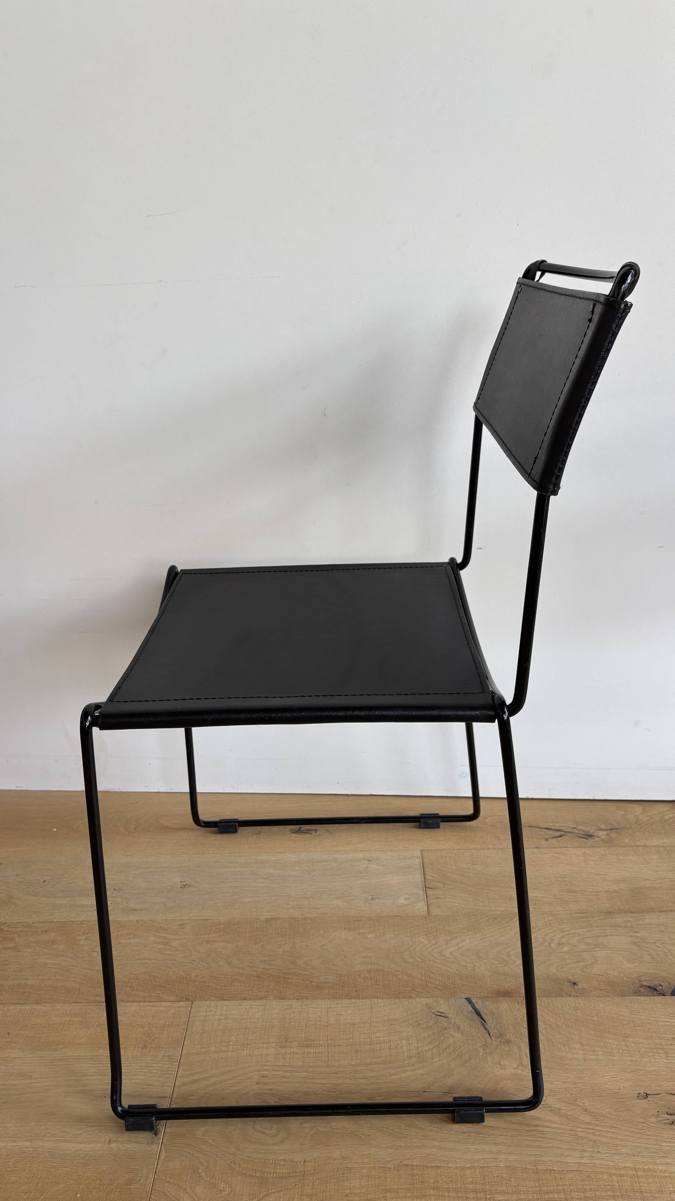 Lot of 4 chairs by Giandomenico Belotti.