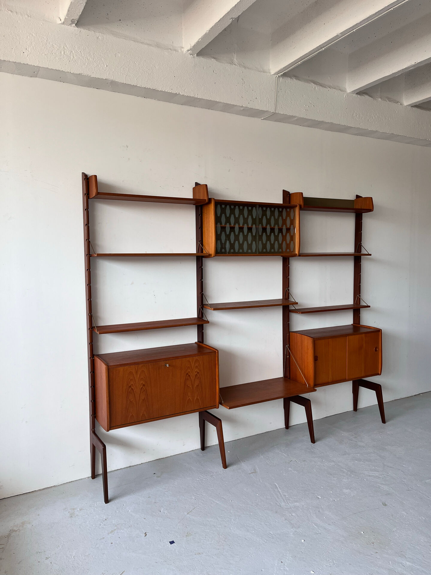 Scandinavian Bookcase by John Texmon, 1960’s, Mid Century, Norway