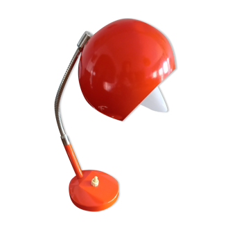 Lampe de bureau "boule" vintage orange