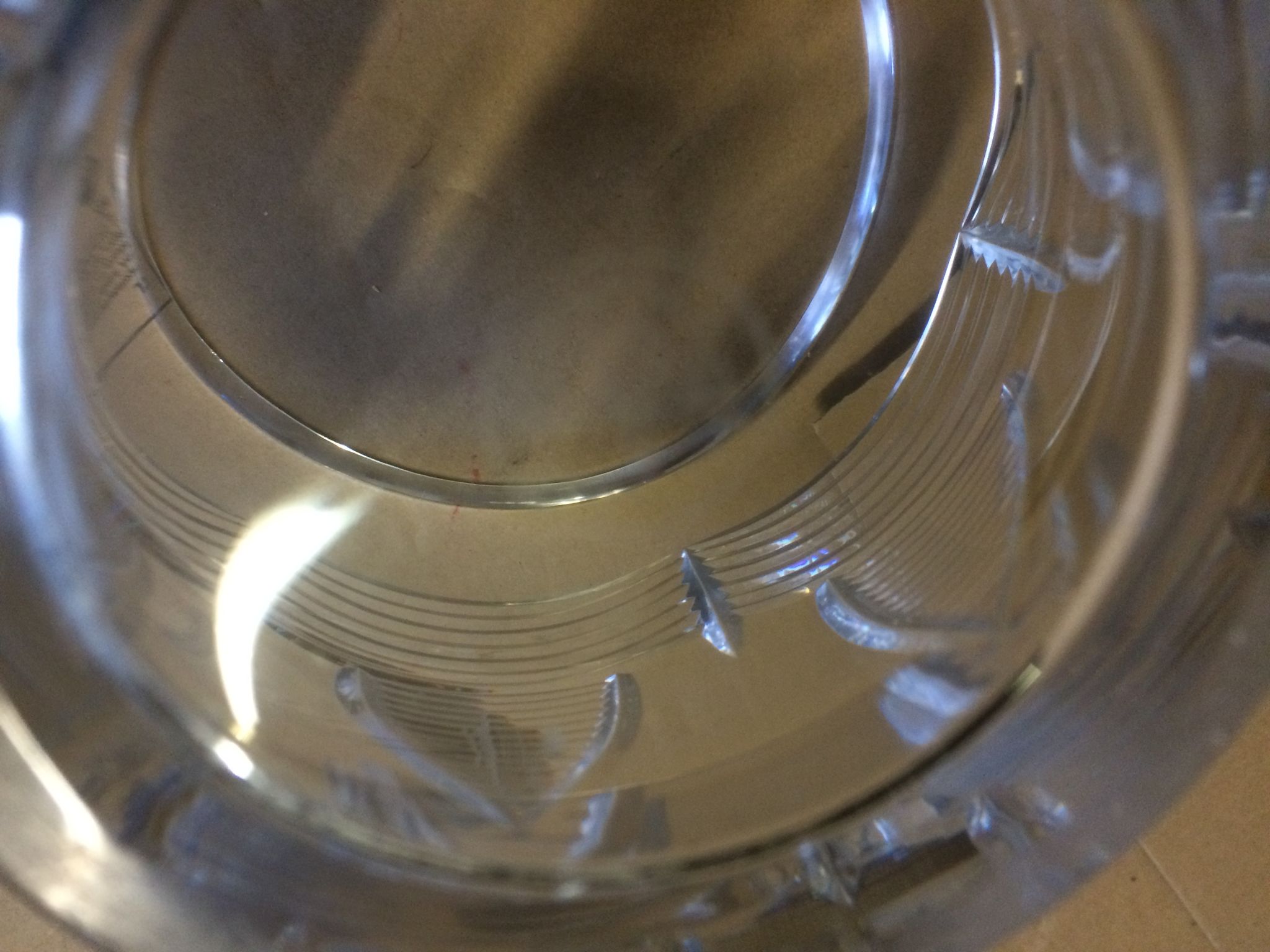 Vase Art déco en cristal de Baccarat