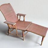 Rattan chaise longue