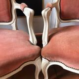 Paires de fauteuils cabriolets style Louis XV