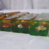 6 knife-wielding vintage insect inclusion