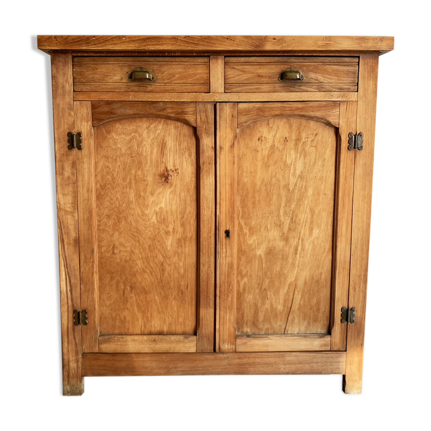 Vintage Parisian buffet in solid oak from the 60s
