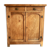 Buffet parisien vintage en chêne massif des années 60