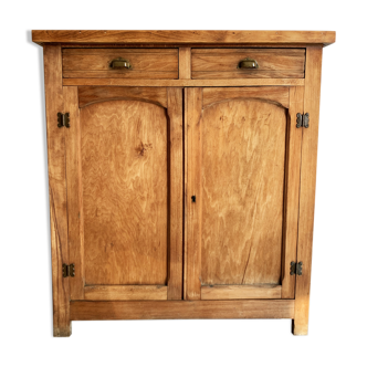 Vintage Parisian buffet in solid oak from the 60s