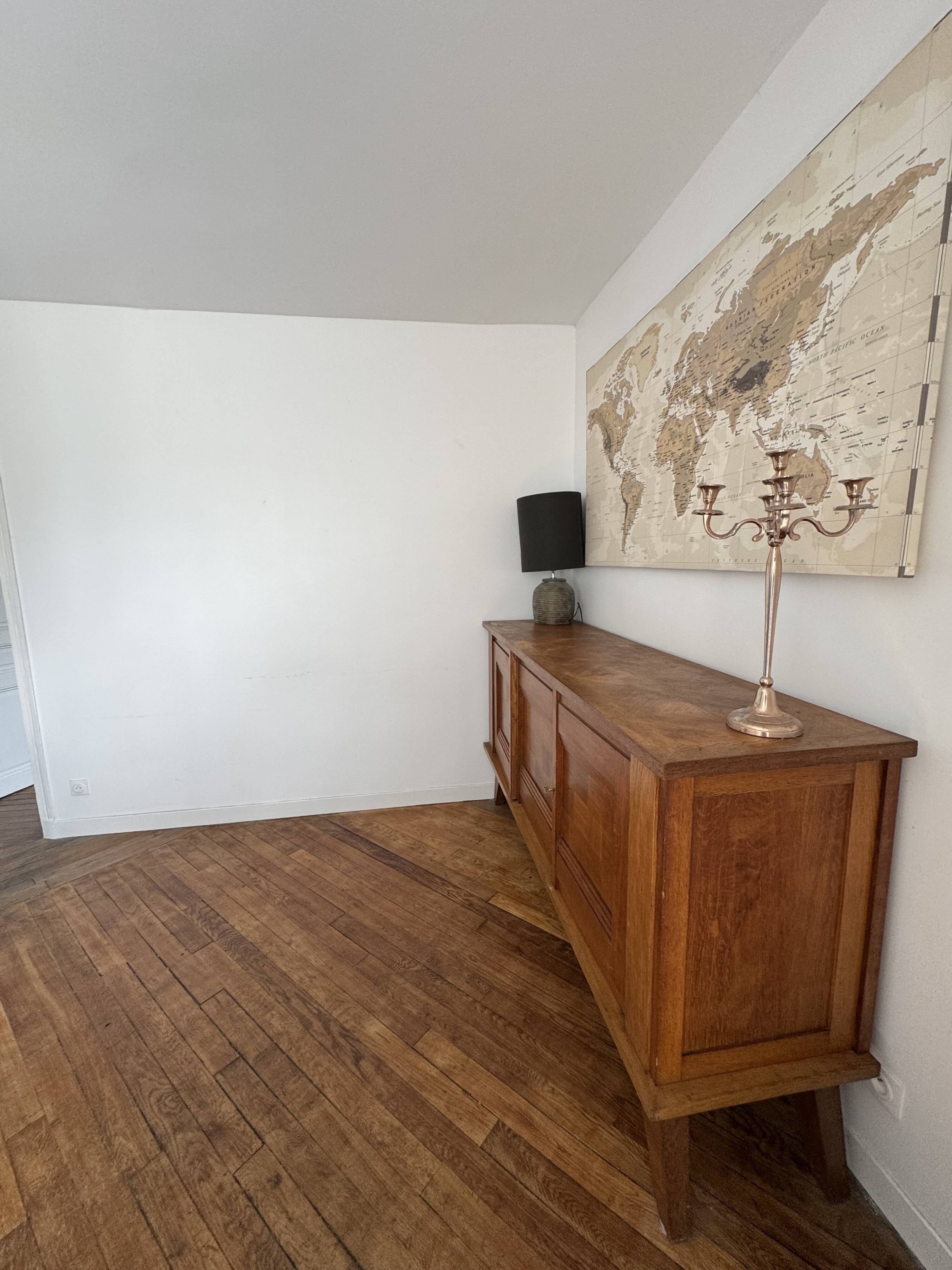 Magnificent enfilade buffet bahut gaston poisson in solid wood.