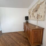 Magnificent enfilade buffet bahut gaston poisson in solid wood.