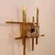 Pair of brass wall lamps from Sciolari