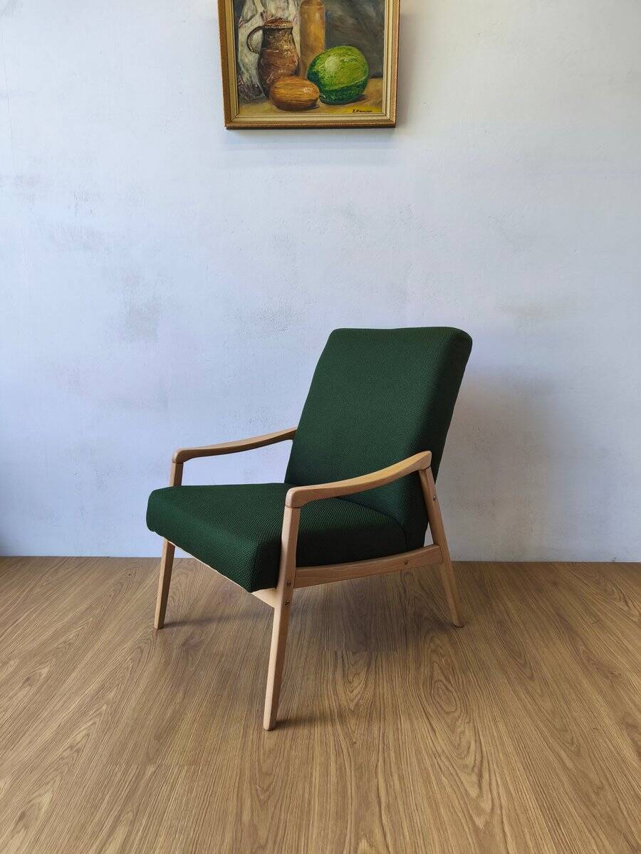 Vintage Lounge Chair by J. Jiroutek, Czechoslovakia, 1960s