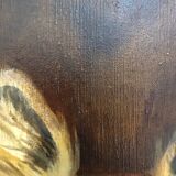 Oil on canvas dog portrait