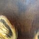 Oil on canvas dog portrait
