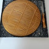 Faience cheese plate