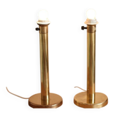 Pair of Vintage Large Brass Table Lamps