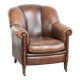 Vintage sheepskin armchair with a unique design and timeless appearance