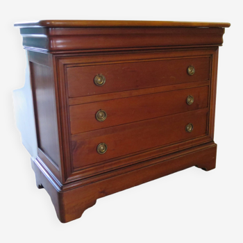 Fruit wood ogee chest of drawers - Louis Philippe style - 4 drawers - 1980s