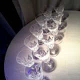 Set of 11 baccarat red wine glasses carcassonne model