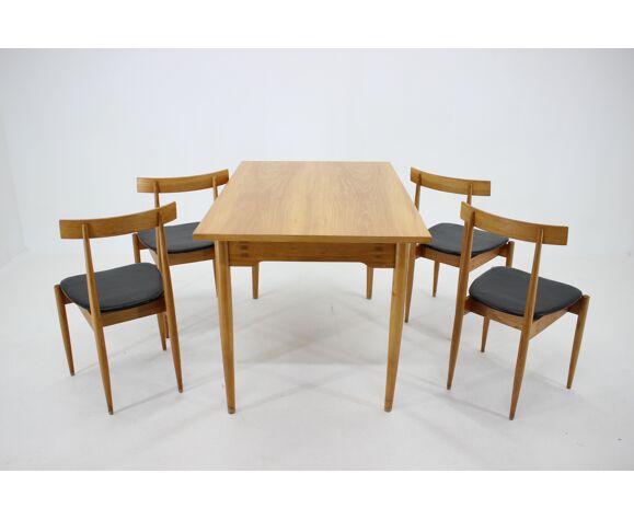 Table et chaises Alan Fuchs par ULUV, Tchécoslovaquie