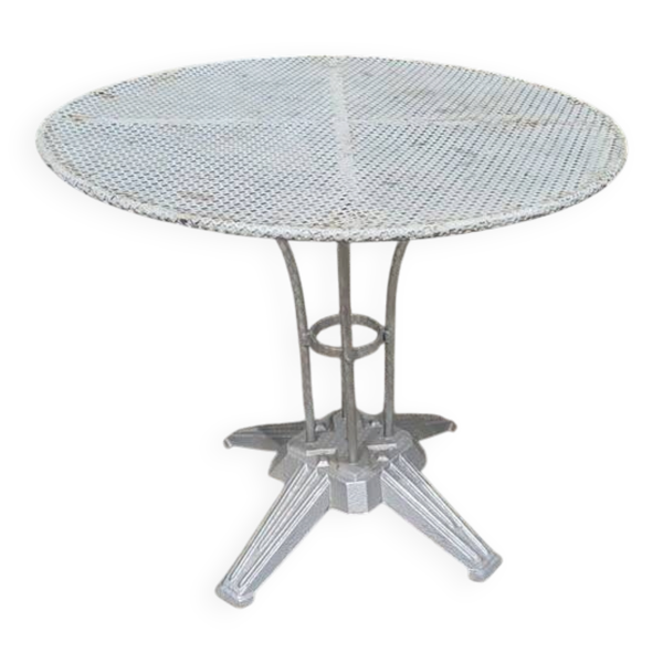Table de bistrot ronde vintage – Plateau perforé