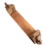 19th century carved wooden wall base for statue