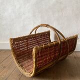 Rattan log basket