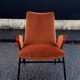 Fauteuil vintage moderniste restauré