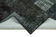 Hand-knotted turkish vintage 170 cm x 238 cm black patchwork carpet