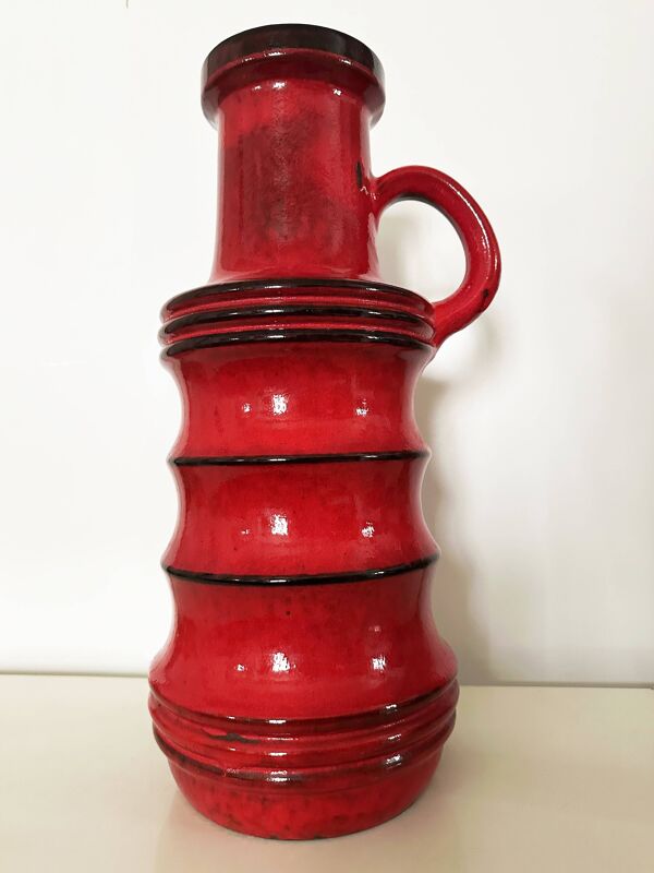 Vase en céramique West Germany, Allemagne années 70