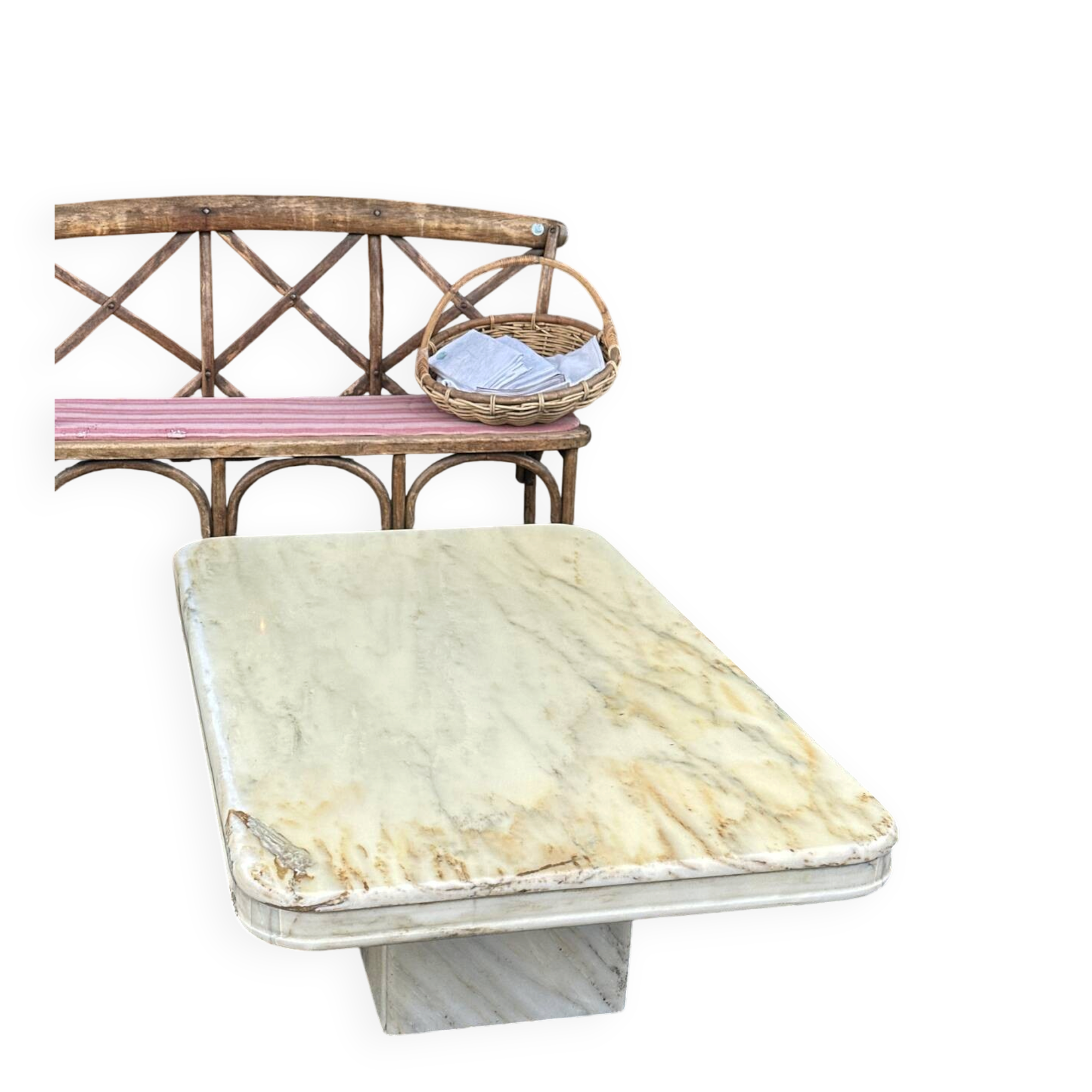 Marble coffee table