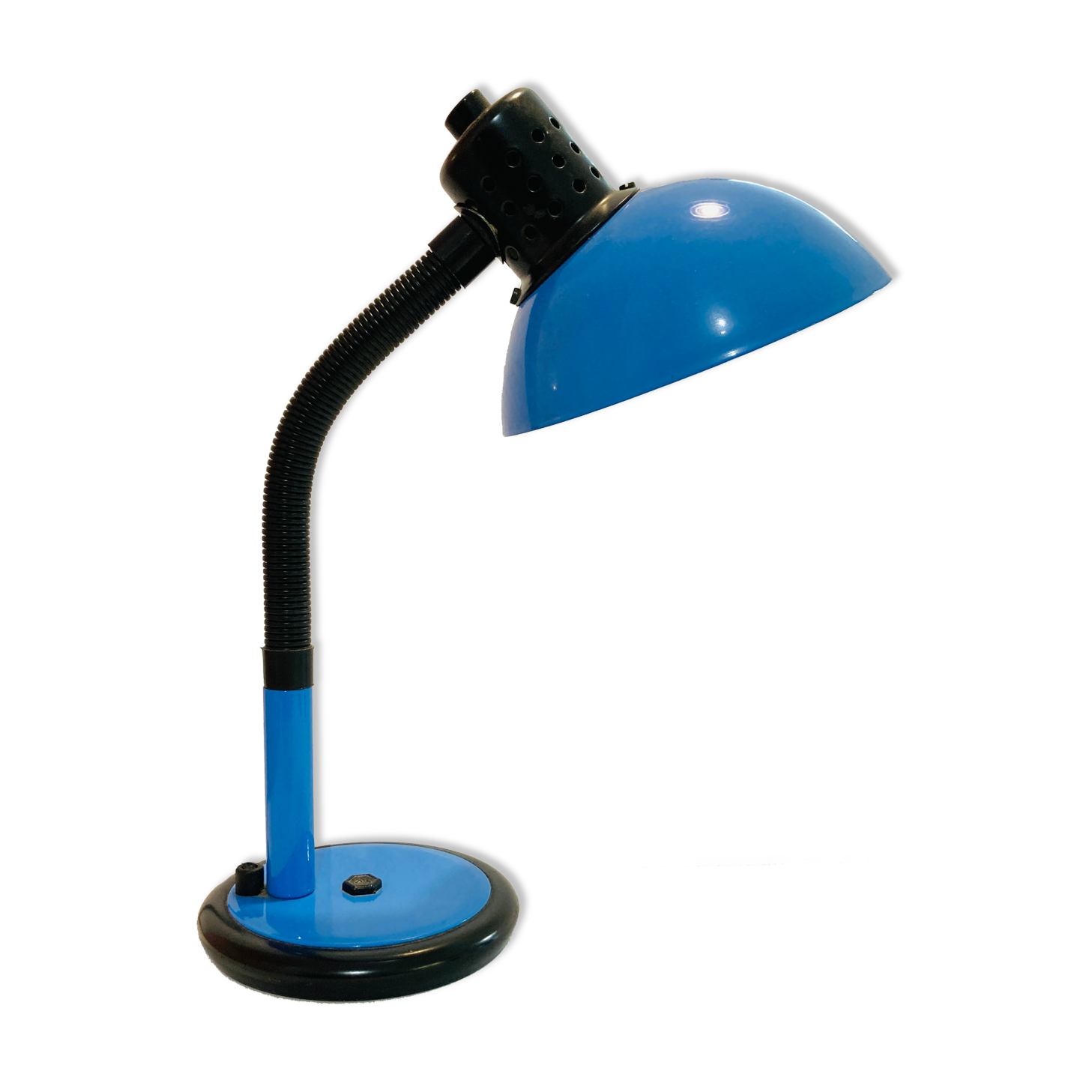 Blue table lamp from the 60s-70s - retro -vintage