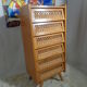 Dresser chest vintage wood and rattan of the 50 feet compass
