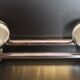 70s chrome wall coat rack