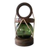 Lampe à poser flotteur de pêche en verre vintage