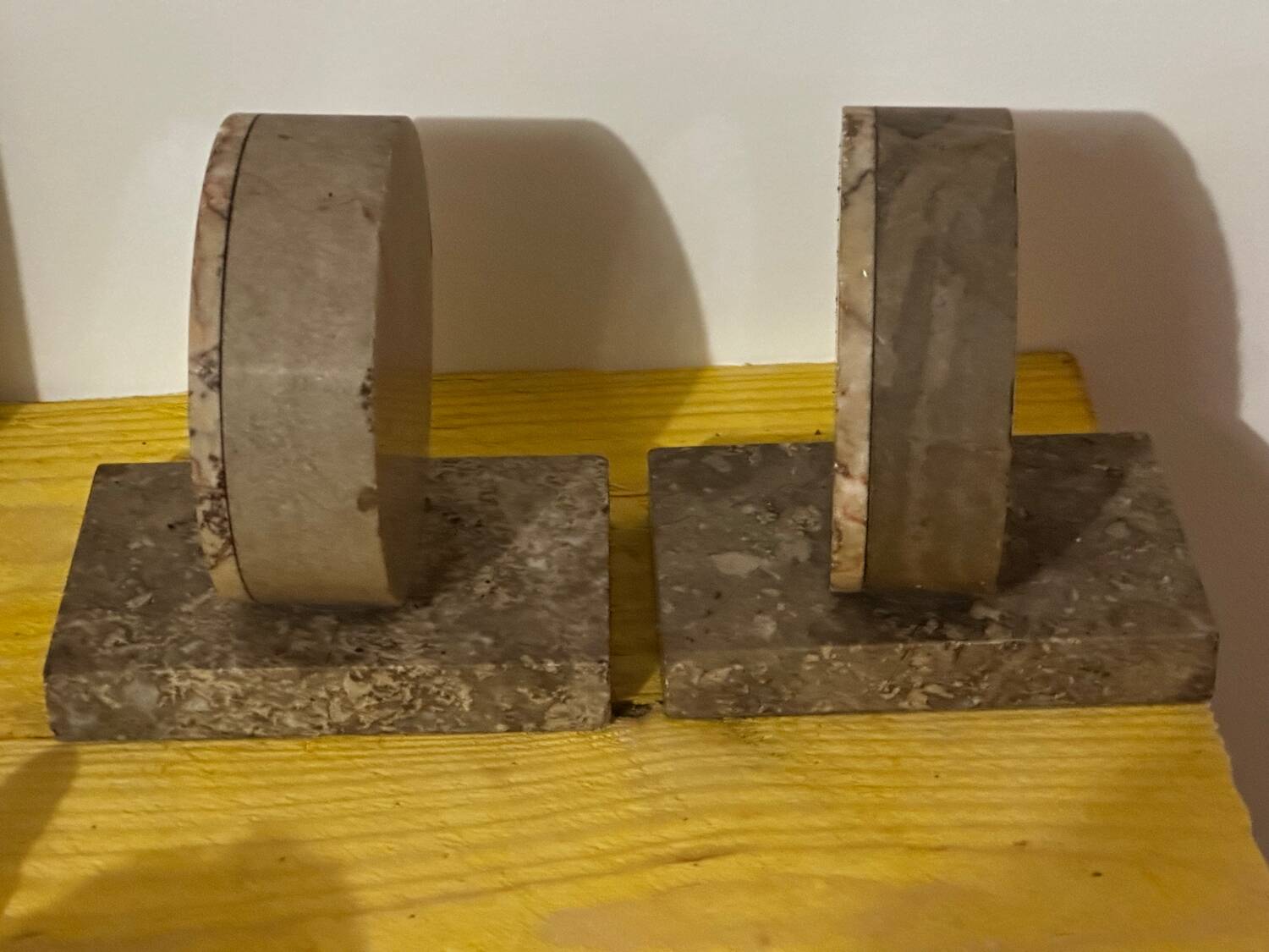 Pair of Marble Bookends from the Art Deco period