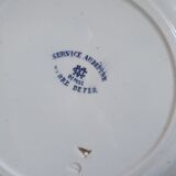 Six dessert plates earth of iron