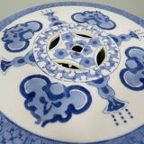 Ceramic stool/side table with oriental design. 1970-1980