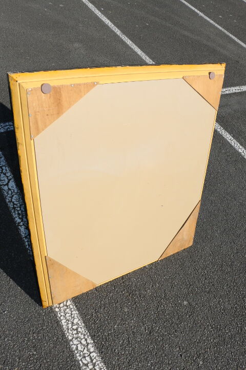 Rectangular black mirror 127Cm