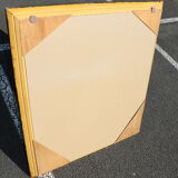 Rectangular black mirror 127Cm