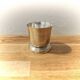 Antique egg cup in silver-plated metal