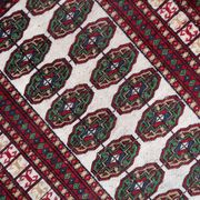 Handmade vintage Uzbek Bukhara rug 77cm x 128cm 1960s - 1С1175