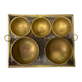 Brass countertop cash box/empty pocket